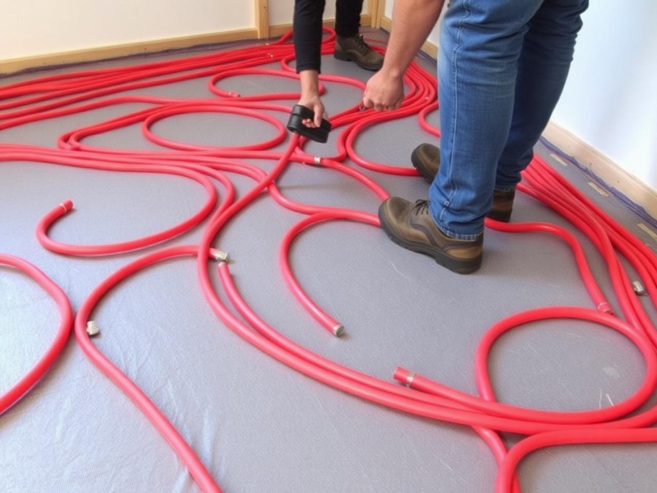 Underfloor heating new build